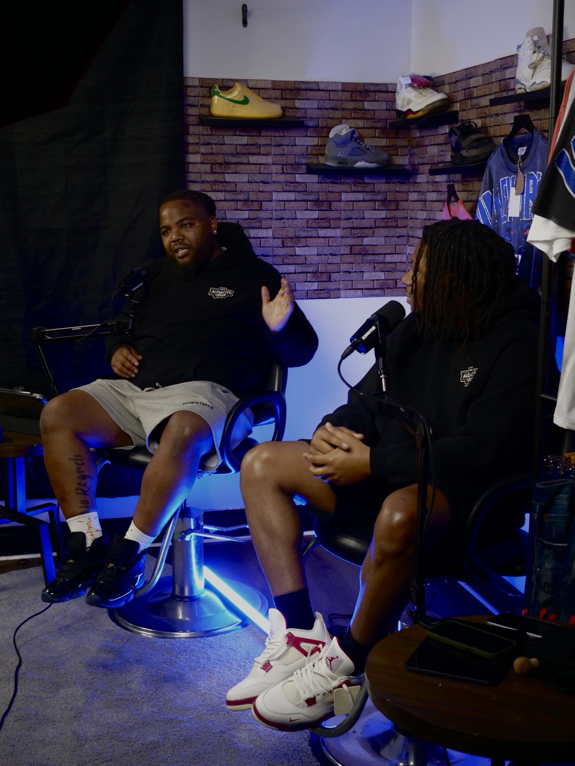 The Audacity Hour podcast recording session